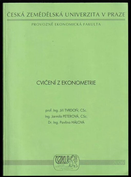 Cvičení z ekonometrie