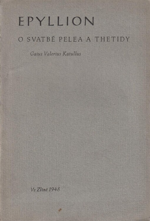 Epyllion o svatbě Pelea a Thetidy