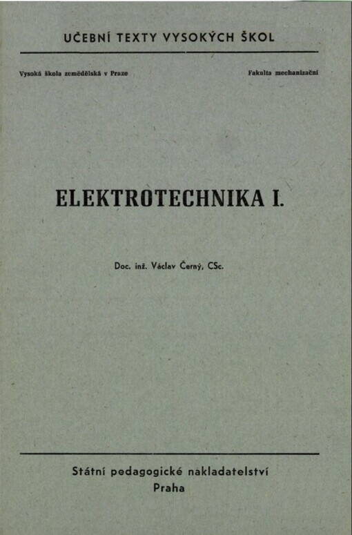 Elektrotechnika I