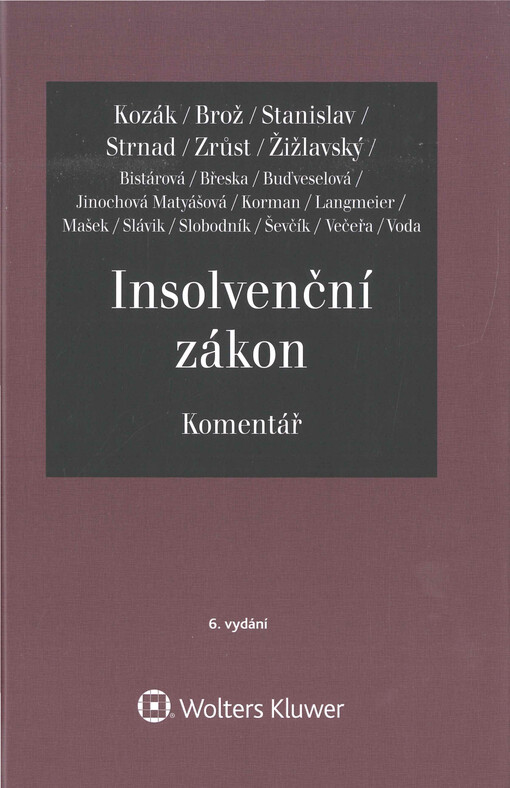 Insolvenční zákon : komentář