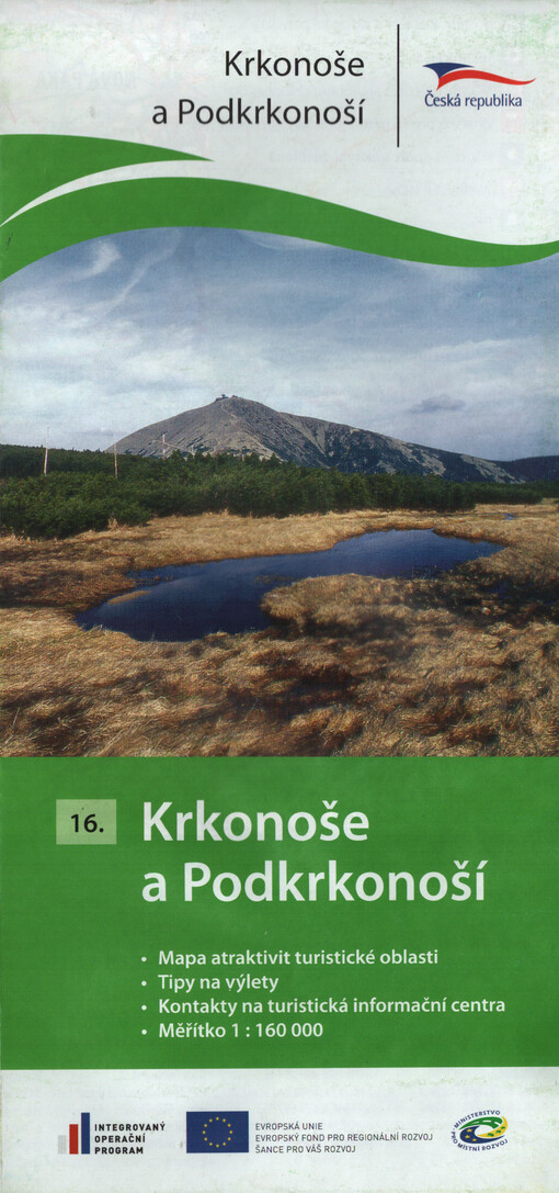 Krkonoše a Podkrkonoší mapa atraktivit turistické oblasti