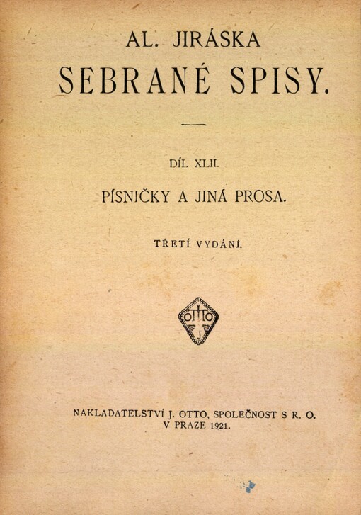Písničky a jiná prosa: Obrázky a studie