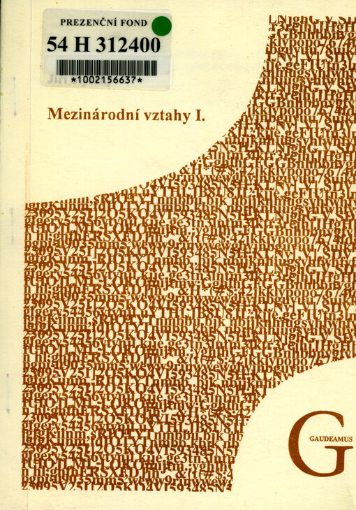 Mezinárodní vztahy I.