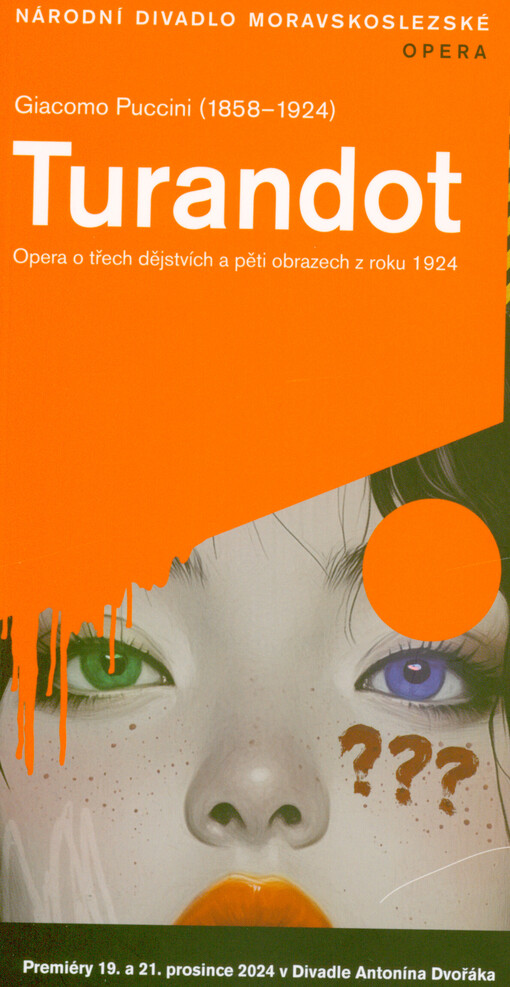 Giacomo Puccini (1858-1924), Turandot : opera o třech dějstvích a pěti obrazech z roku 1924 : premiéry 19. a 21. prosince 2024 v Divadle Antonína Dvořáka