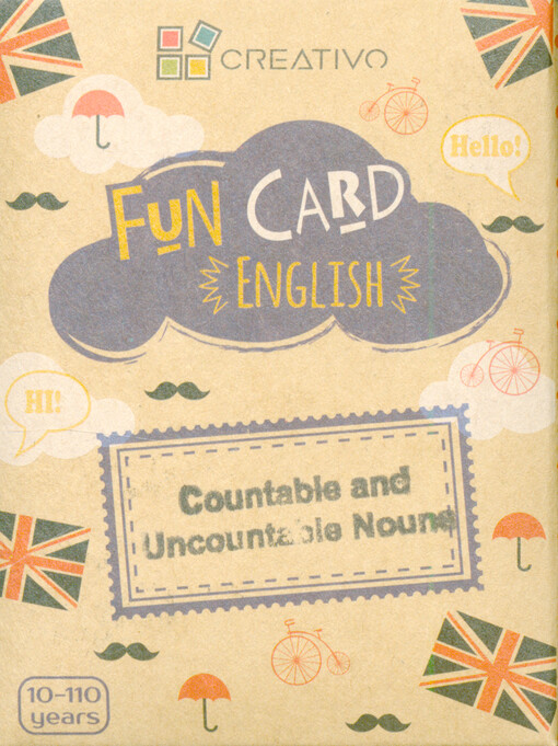 Fun card English. Countable and uncountable nouns