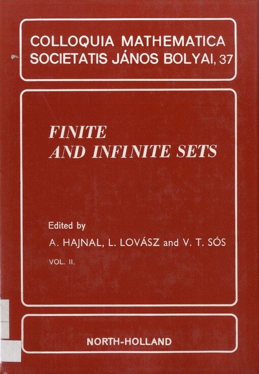 Finite and infinite sets. Vol. 2