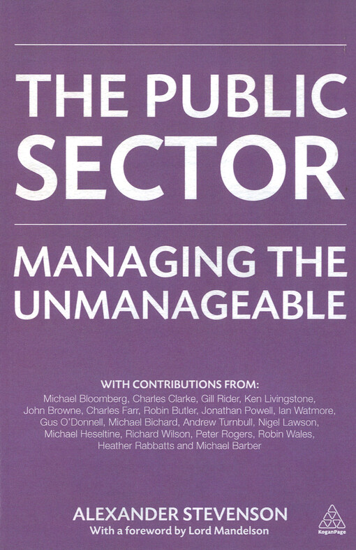 The public sector : managing the unmanageable