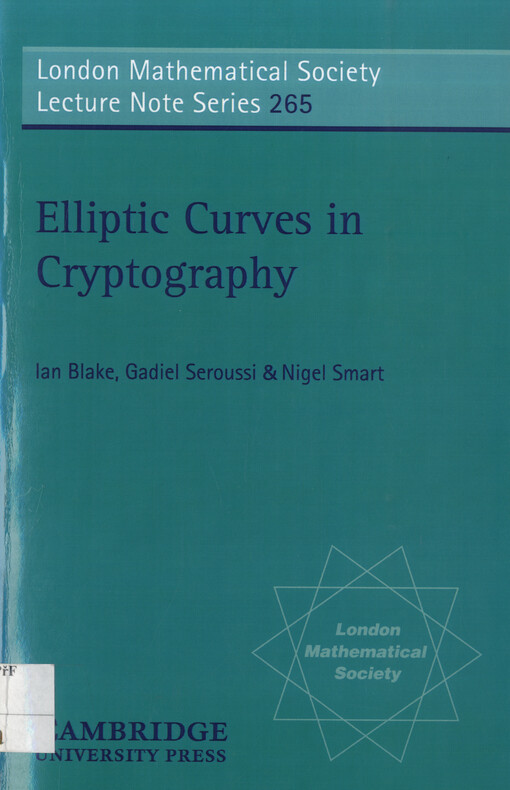 Elliptic curves in cryptography
