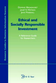 Ethical and socially responsible investment : a reference guide for researchers