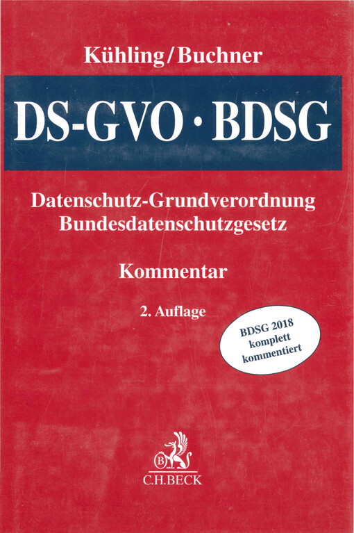 Datenschutz-Grundverordnung/BDSG : Kommentar