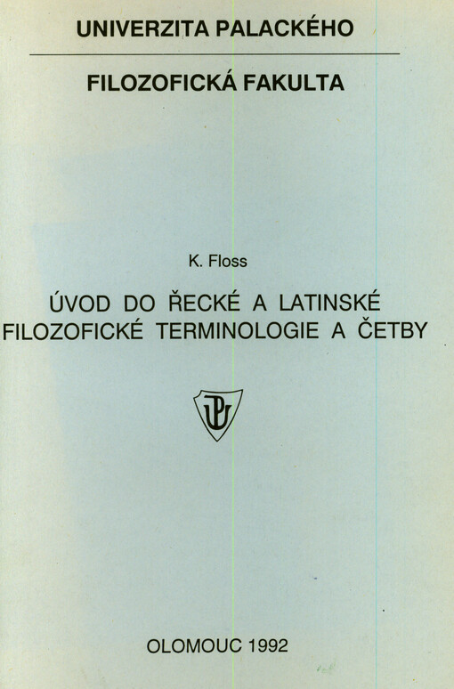 Úvod do řecké a latinské filozofické terminologie a četby