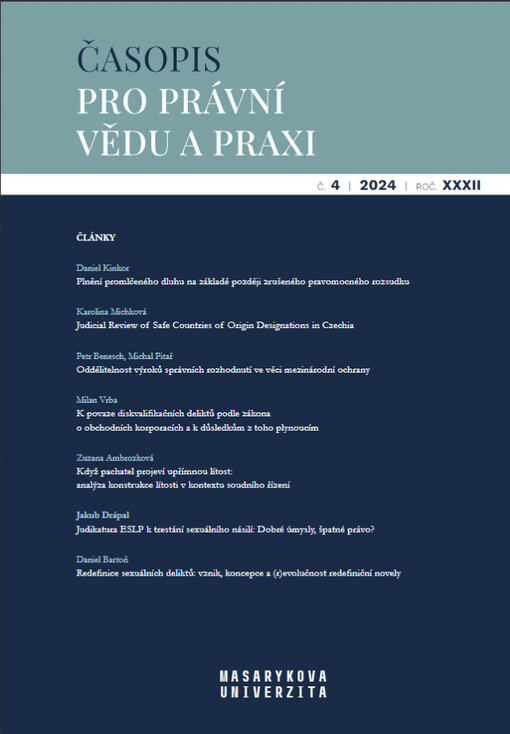 Časopis pro právní vědu a praxi