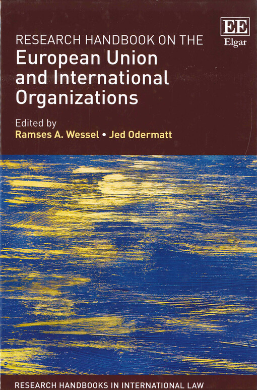 Research handbook on the European Union and international organizations