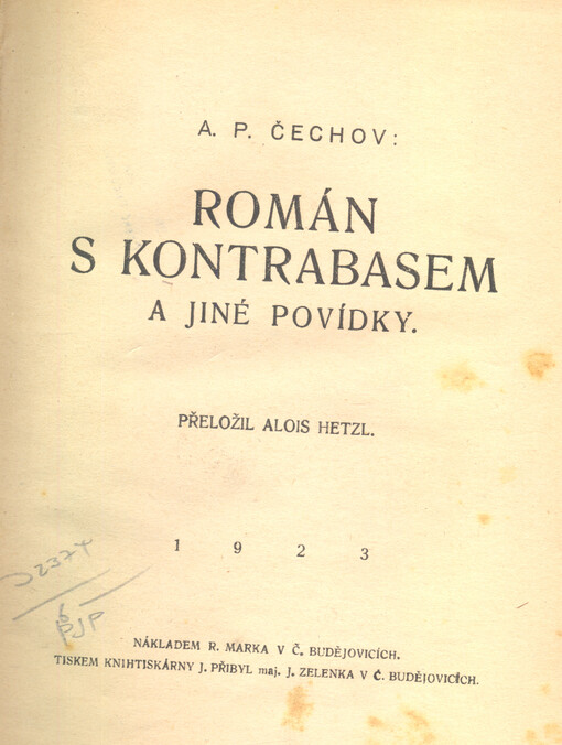 Román s kontrabasem a jiné povídky