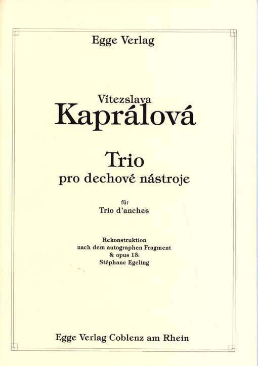 Trio pro dechové nástroje