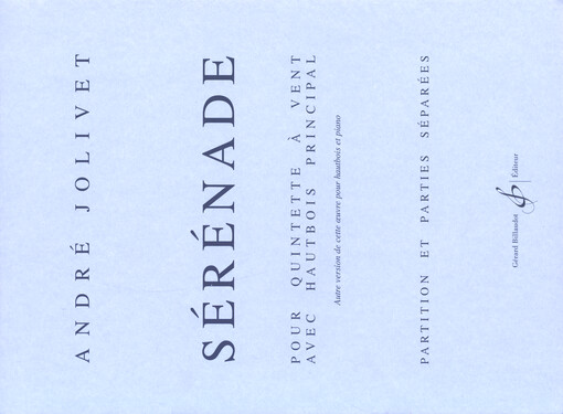 Sérénade pour quintette à vent avec hautbois principal