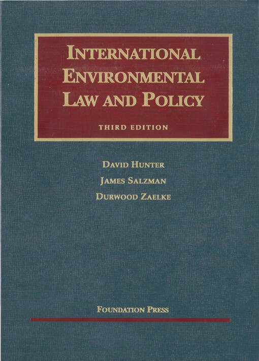 International environmental law and policy