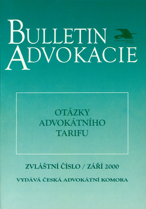 Otázky advokátního tarifu