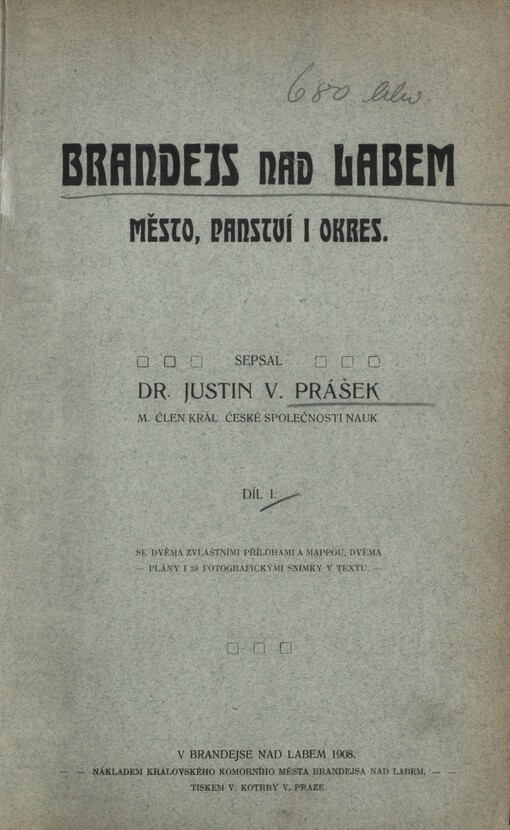 Brandejs nad Labem :město, panství i okres