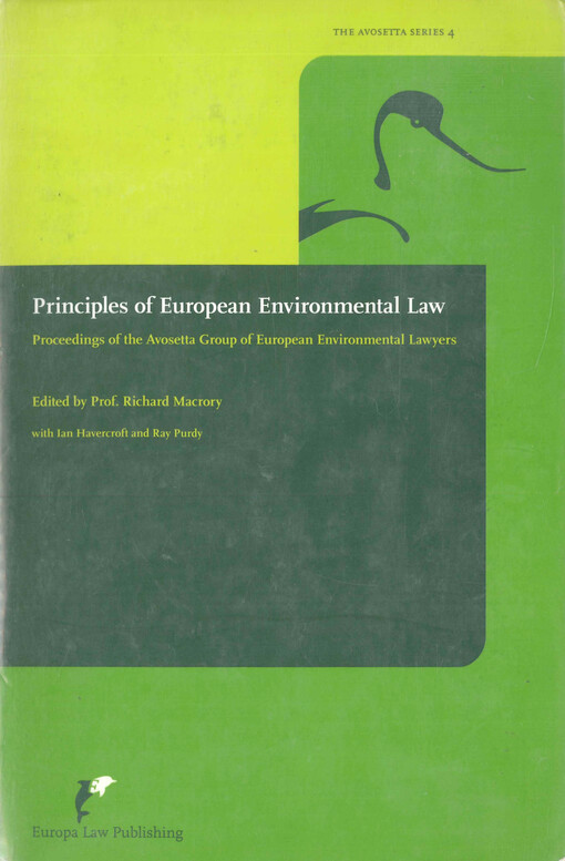 Principles of European environmental law