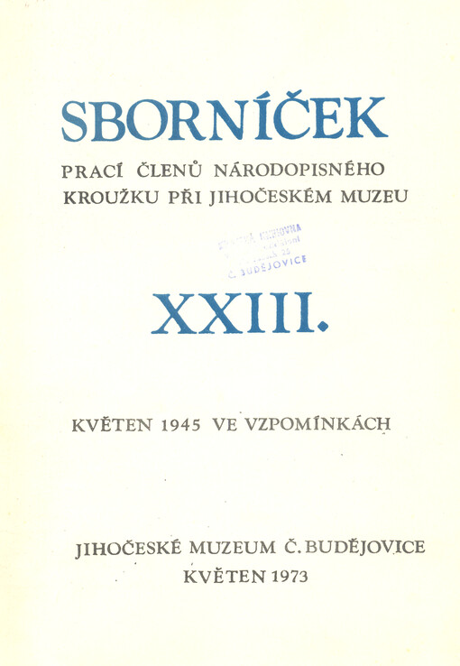 Květen 1945 ve vzpomínkách
