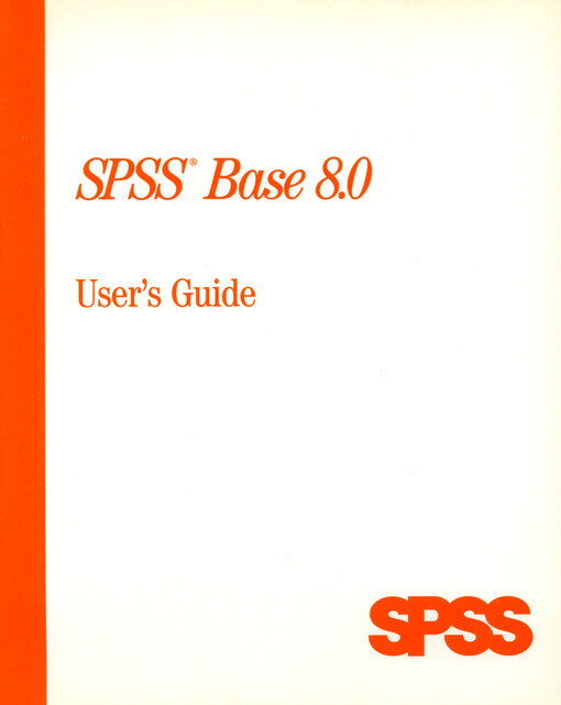 SPSS base 8.0 :