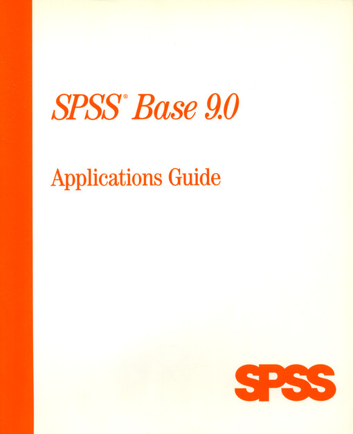 SPSS base 9.0 : applications guide /.