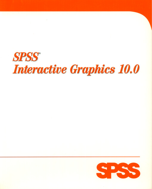 SPSS interactive graphics 10.0 /.
