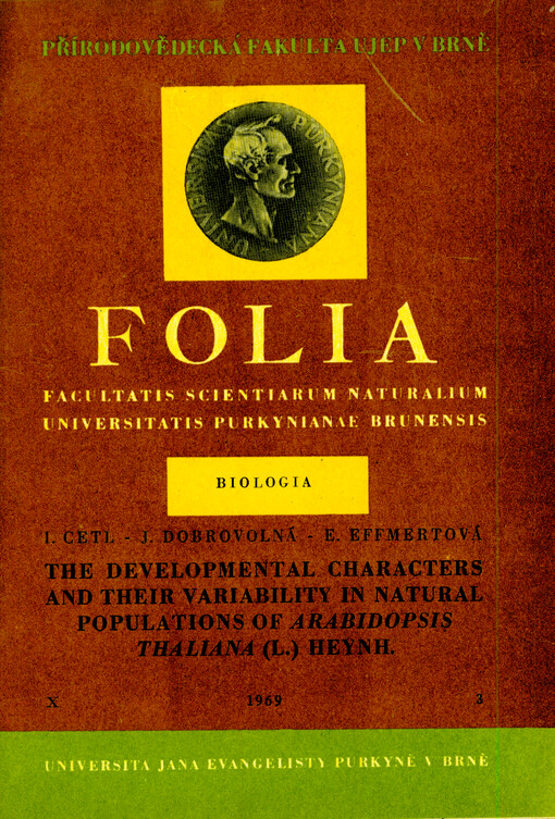 The developmental characters and their variability in natural populations of arabidopsis thaliana (L.) Heynh