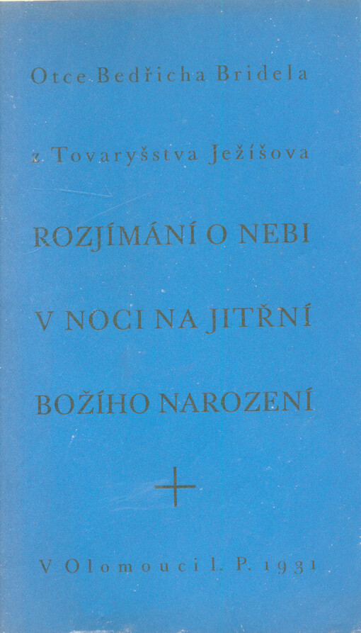 Rozjímání o nebi v noci na jitřní Božího narození