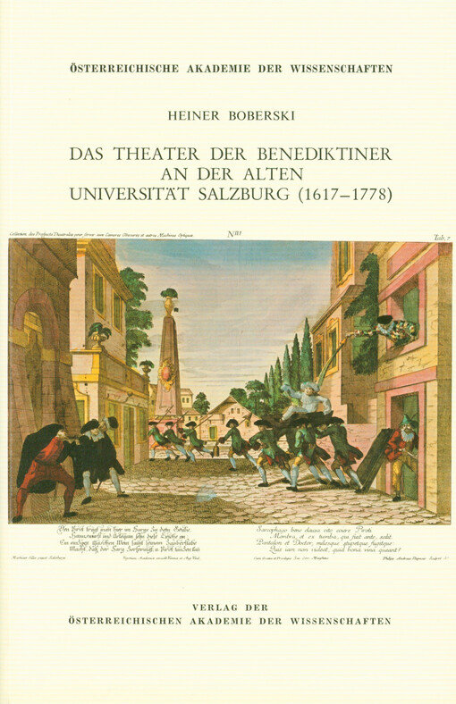 Das Theater der Benediktiner an der alten Universität Salzburg (1617-1778)