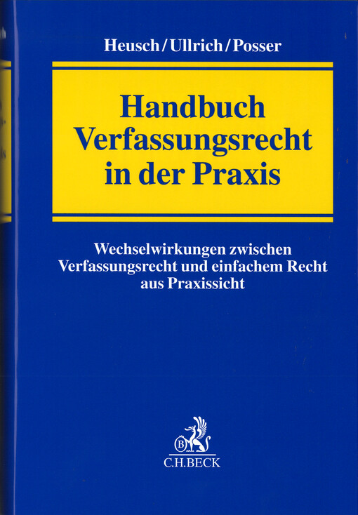 Handbuch Verfassungsrecht in der Praxis