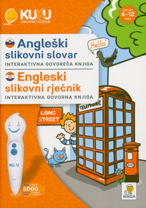 Angleški slikovni slovar : interaktivna govoreča knjiga = Engleski slikovni rječnik : interaktivna govorna knjiga
