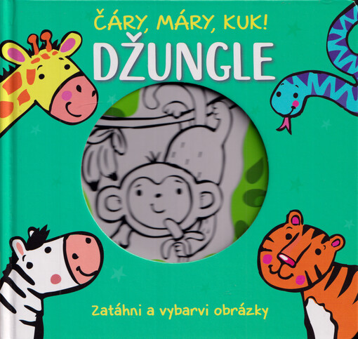 Džungle : zatáhni a vybarvi obrázky