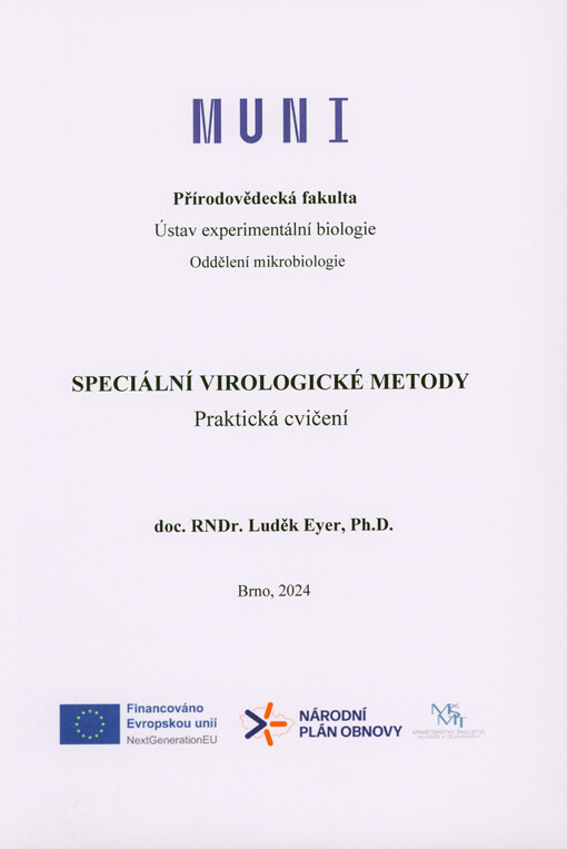 Speciální virologické metody : praktická cvičení