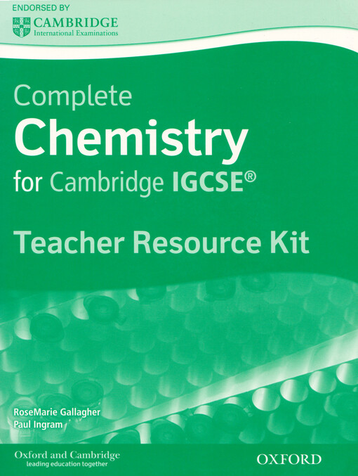Complete chemistry for Cambridge IGCSE : teacher resource kit