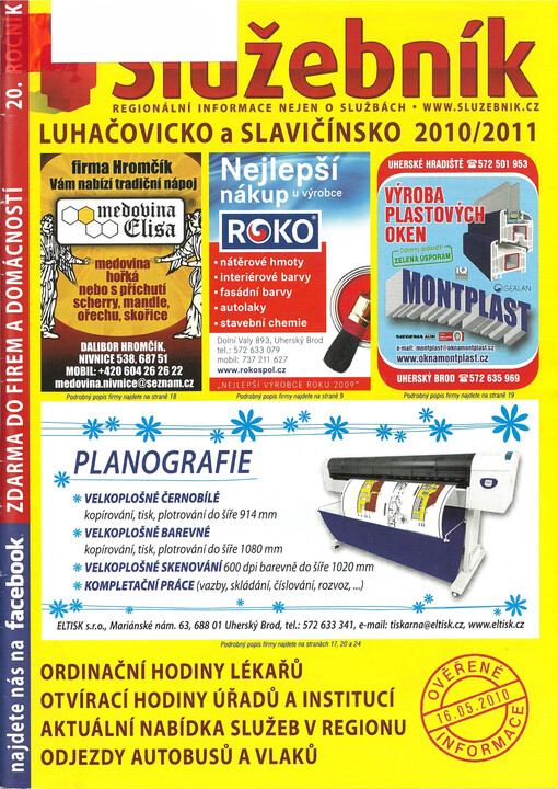 Služebník : regionální informace nejen o službách : Luhačovicko a Slavičínsko 2010/2011
