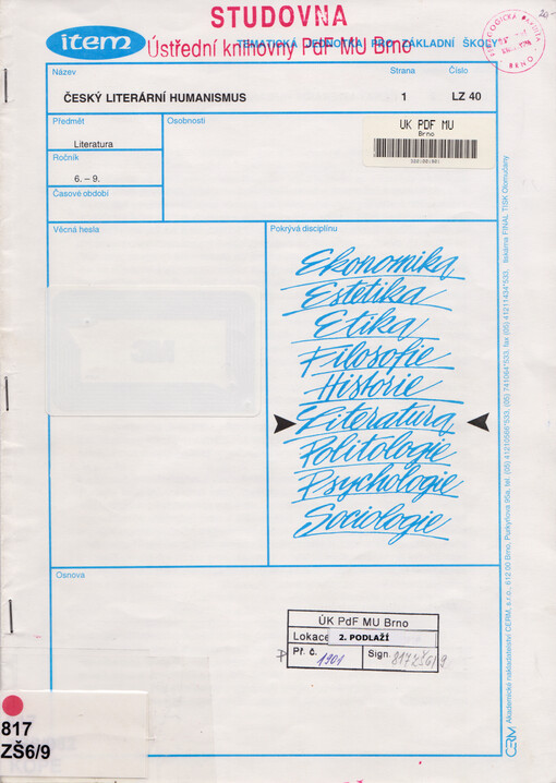 Český literární humanismus