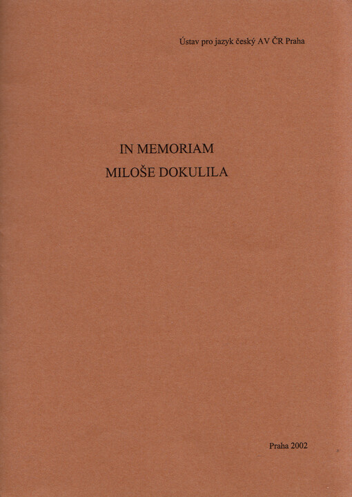 In memoriam Miloše Dokulila