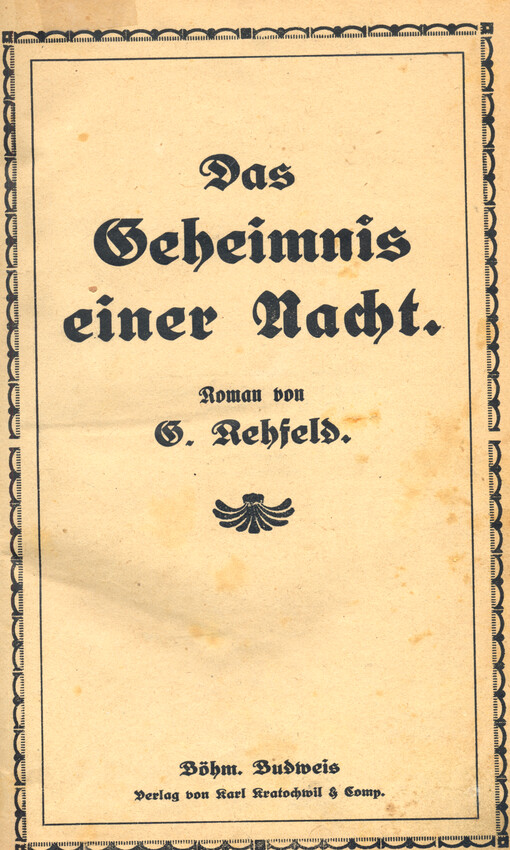 Das Geheimnis einer Nacht : Roman
