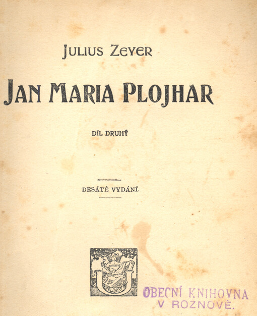 Jan Maria Plojhar. Díl druhý