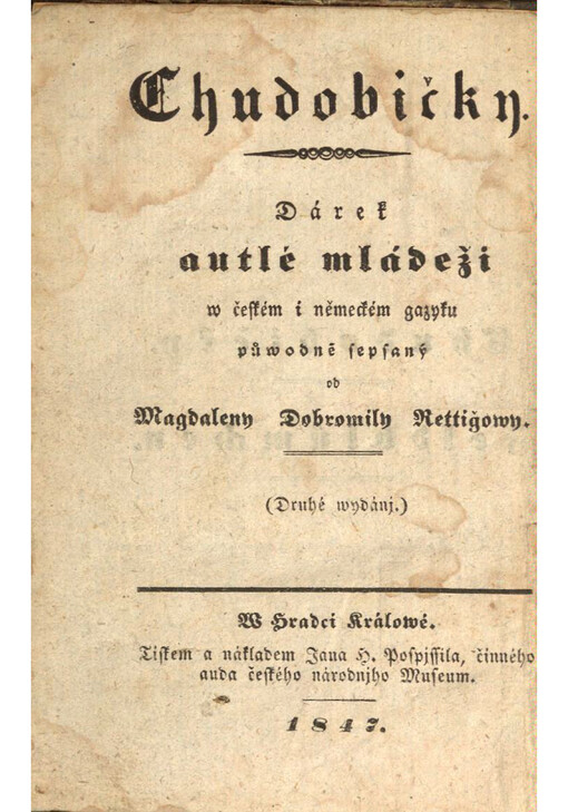 Chudobičky : Dárek autlé mládeži = Feldblümchen : Ein Geschenk für die Jugend