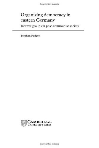 Organizing Democracy in Eastern Germany: Interest Groups in Post-Communist Society