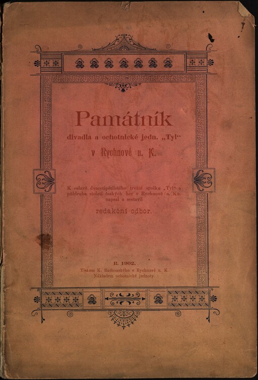 Památník divadla a ochotnické jednoty Tyl v Rychnově n. Kn.