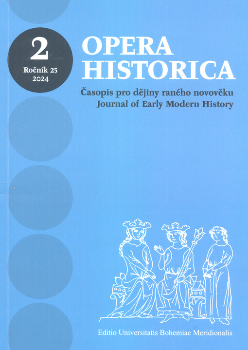 Opera historica : časopis pro dějiny raného novověku