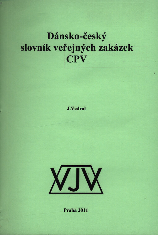 Dánsko-český slovník veřejných zakázek CPV