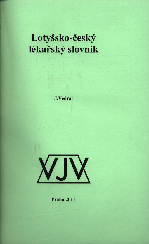 Lotyšsko-český lékařský slovník