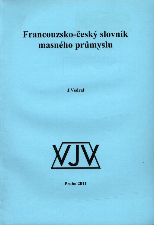 Francouzsko-český slovník masného průmyslu
