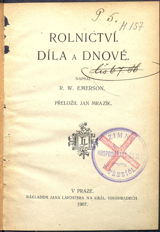 Rolnictví :Díla a dnové