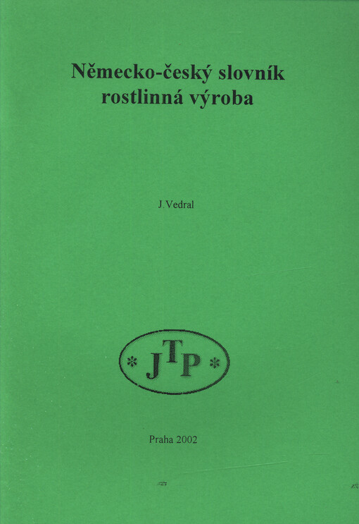 Německo-český slovník - rostlinná výroba